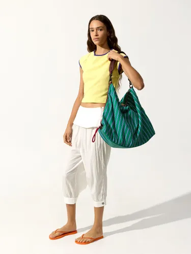 Striped Nylon Sports Bag 248500 — image 3