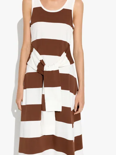 Midi Dress With Stripes 100% Cotton 248510 — image 2