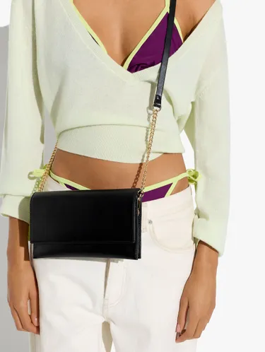 Plain Crossbody Bag With Flap 248529 — image 3