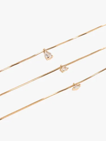 Set Of Bracelets With Zirconia Pendants 248554 — image 2