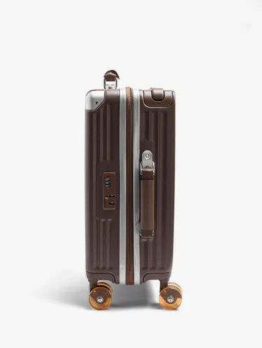 Striped Travel Suitcase With Cup Holder 248573 — image 3