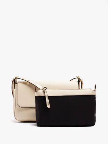 Plain Crossbody Bag With Flap And Inner Pouch 248663 — image 3
