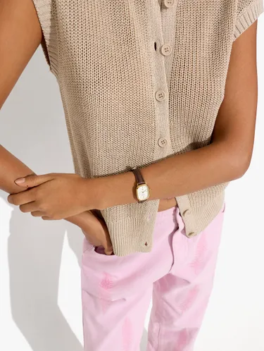 Oval Watch Bracelet With Texture 248704 — image 3