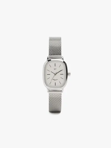 Rectangular Watch With Metal Mesh 248710 — image 1