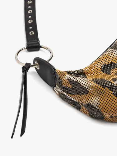 Shoulder Bag With Metallic Mesh Animal Print 248749 — image 3