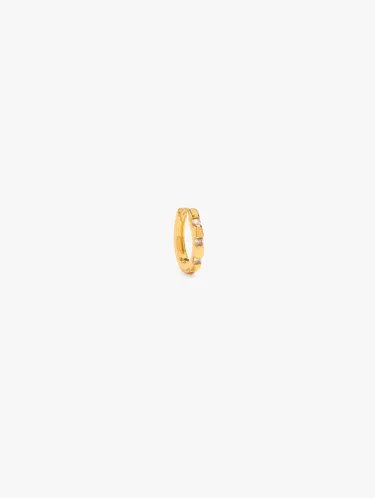 Individual Hoop With Cubic Zirconia 18k Gold Plated 248916 — image 1