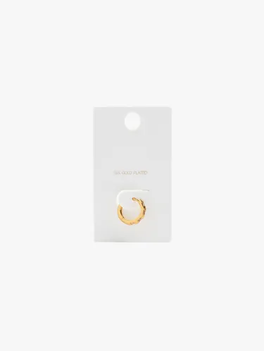 Individual Hoop With Cubic Zirconia 18k Gold Plated 248916 — image 2