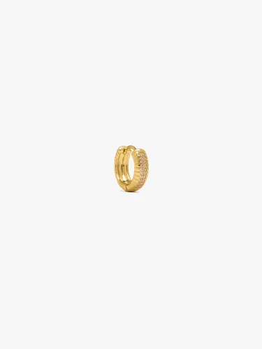 Individual Hoop Engraved With Gold Plated 18k 248975 — image 1
