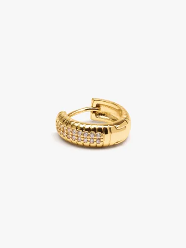Individual Hoop Engraved With Gold Plated 18k 248975 — image 3