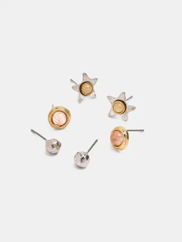 Set Of Star And Stone Earrings 249052 — image 2