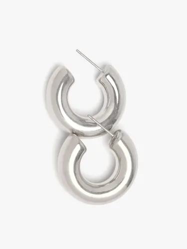Tubular Open Hoop Earrings 249065 — image 2