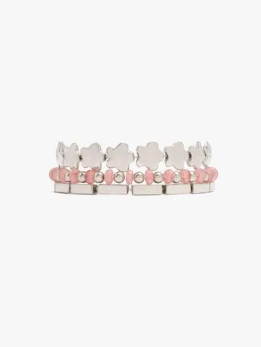 Set Of Elastic Bracelets With Flowers 249073 — image 1