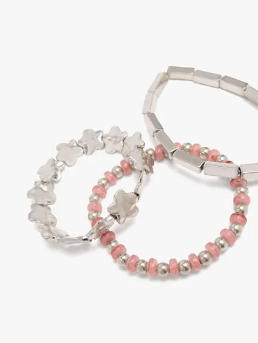 Set Of Elastic Bracelets With Flowers 249073 — image 3