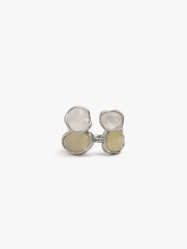 Set Of Open Rings With Stone And Resin 249084 — image 1