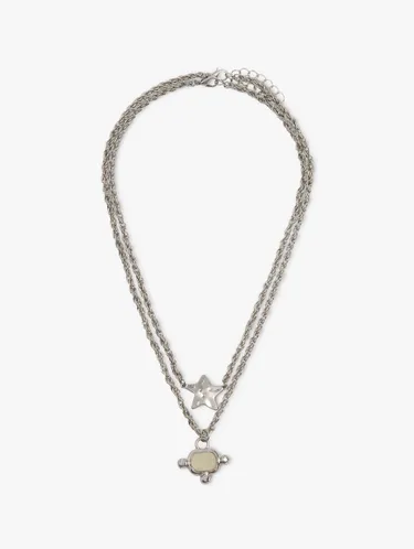 Set Of Necklaces With Star And Stone 249088 — image 1