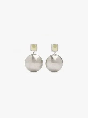Round Earrings With Stone 249092 — image 1