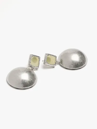 Round Earrings With Stone 249092 — image 2