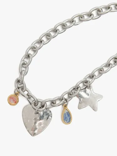 Necklace Of Links With Stones And Charms 249093 — image 2