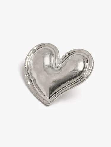 Heart Earrings With Embossed Detail 249095 — image 2