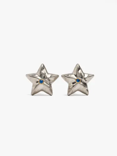 Star Earrings With Embossed Detail 249096 — image 1