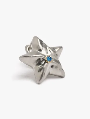 Star Earrings With Embossed Detail 249096 — image 2