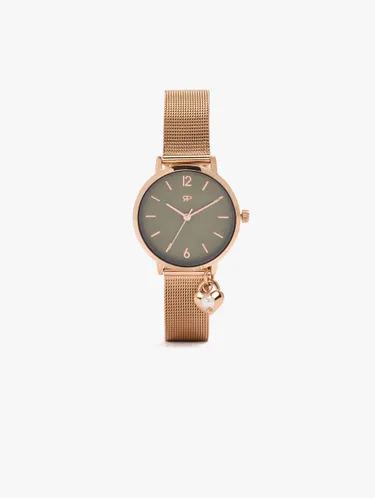 Watch Bracelet Of Metallic Steel Mesh With Charm 249638 — image 1