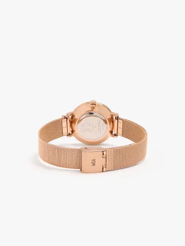 Watch Bracelet Of Metallic Steel Mesh With Charm 249638 — image 3