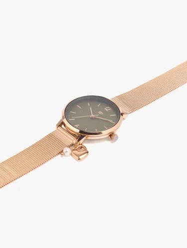 Watch Bracelet Of Metallic Steel Mesh With Charm 249638 — image 2