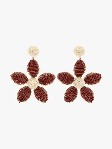 Maxi Flower Earrings With Beads 249886 — image 1
