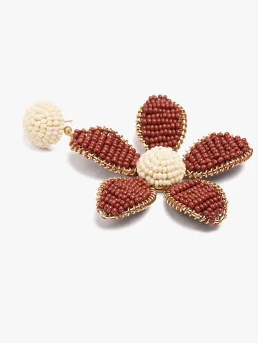 Maxi Flower Earrings With Beads 249886 — image 2