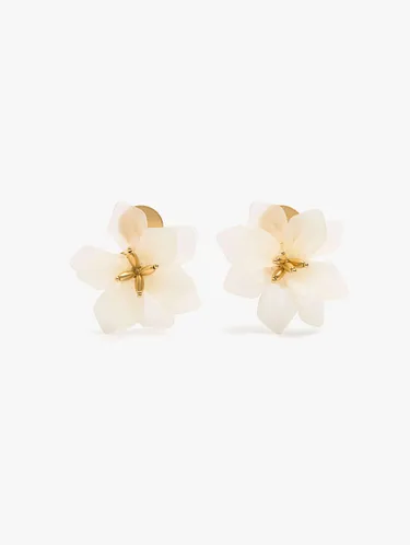 Maxi Flower Earrings With Embossed Detail 249887 — image 1