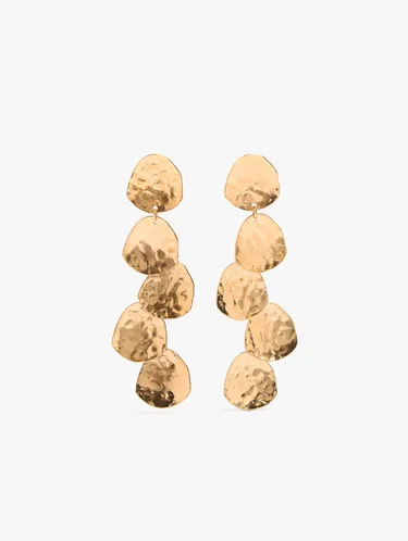 Maxi Earrings With Metallic Petals 249893 — image 1