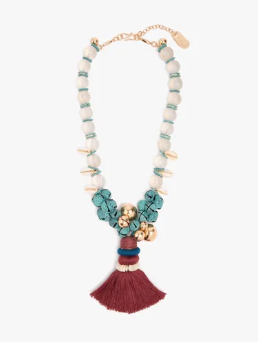 Necklace Of Glass Beads And Shells With Bells 249906 — image 1