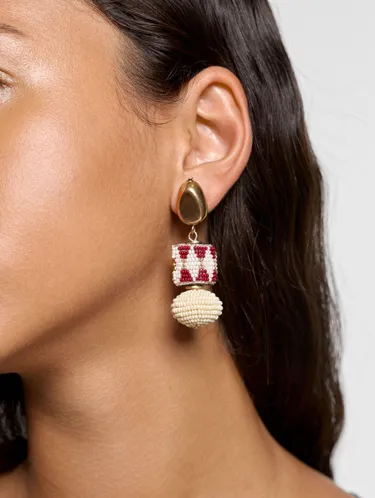 Long Earrings With Glass Beads 249907 — image 3