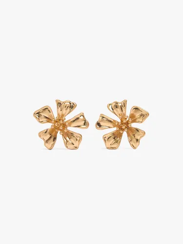 Maxi Flower Earrings With Embossed Detail 249909 — image 1