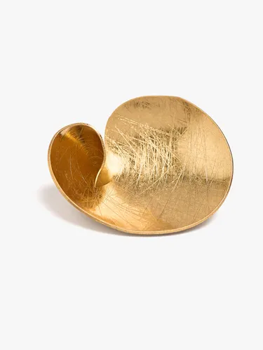 Maxi Earrings With Concave Stripes 249912 — image 2