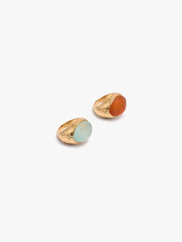 Set Of Rings With Stone Effect 249916 — image 2