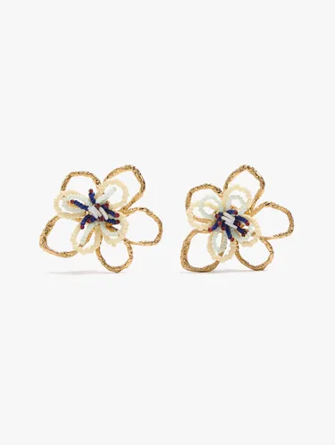 Maxi Flower Earrings With Beads 249919 — image 1