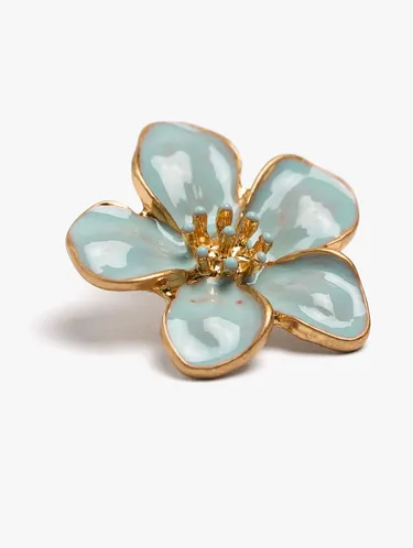 Maxi Flower Earrings With Enamel 249923 — image 2