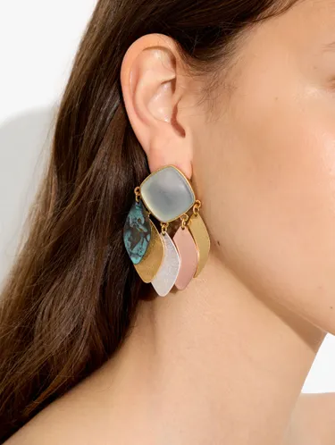 Maxi Earrings With Multicolor Petals 249926 — image 3