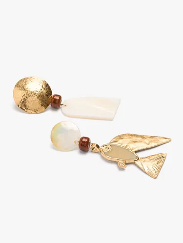 Asymmetric Earrings Fish And Shells 249933 — image 2