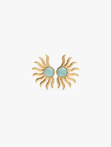 Maxi Sun Earrings With Stone 249934 — image 1