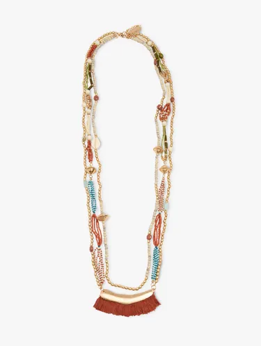 Multi-Collar With Clay And Glass Beads 249935 — image 1