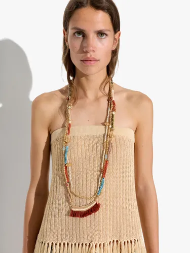Multi-Collar With Clay And Glass Beads 249935 — image 3