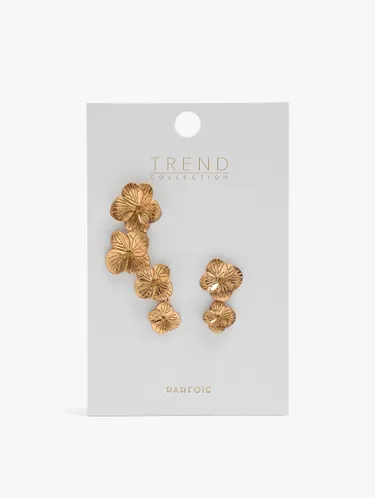 Asymmetric Earrings With Flowers 249940 — image 2