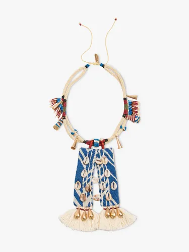 Ethnic Necklace With Shells And Beads 249942 — image 1
