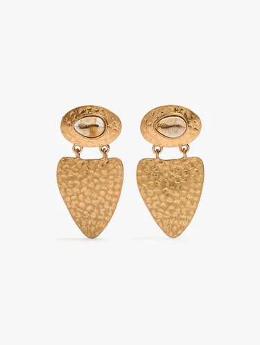 Inverted Triangle Earrings With Shells 249947 — image 1