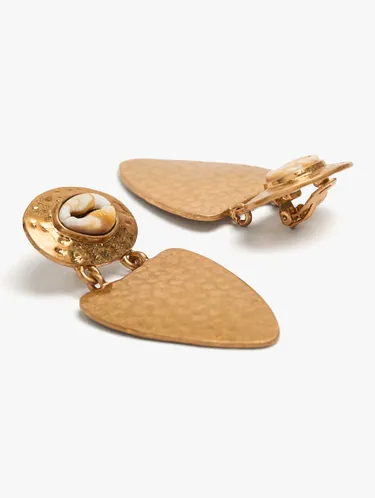 Inverted Triangle Earrings With Shells 249947 — image 3