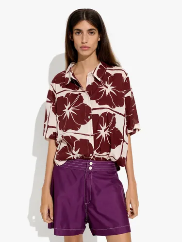Shirt With Floral Printed 100% Cotton 250015 — image 3