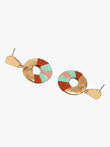 Hoop Earrings With Wire Details 250147 — image 2